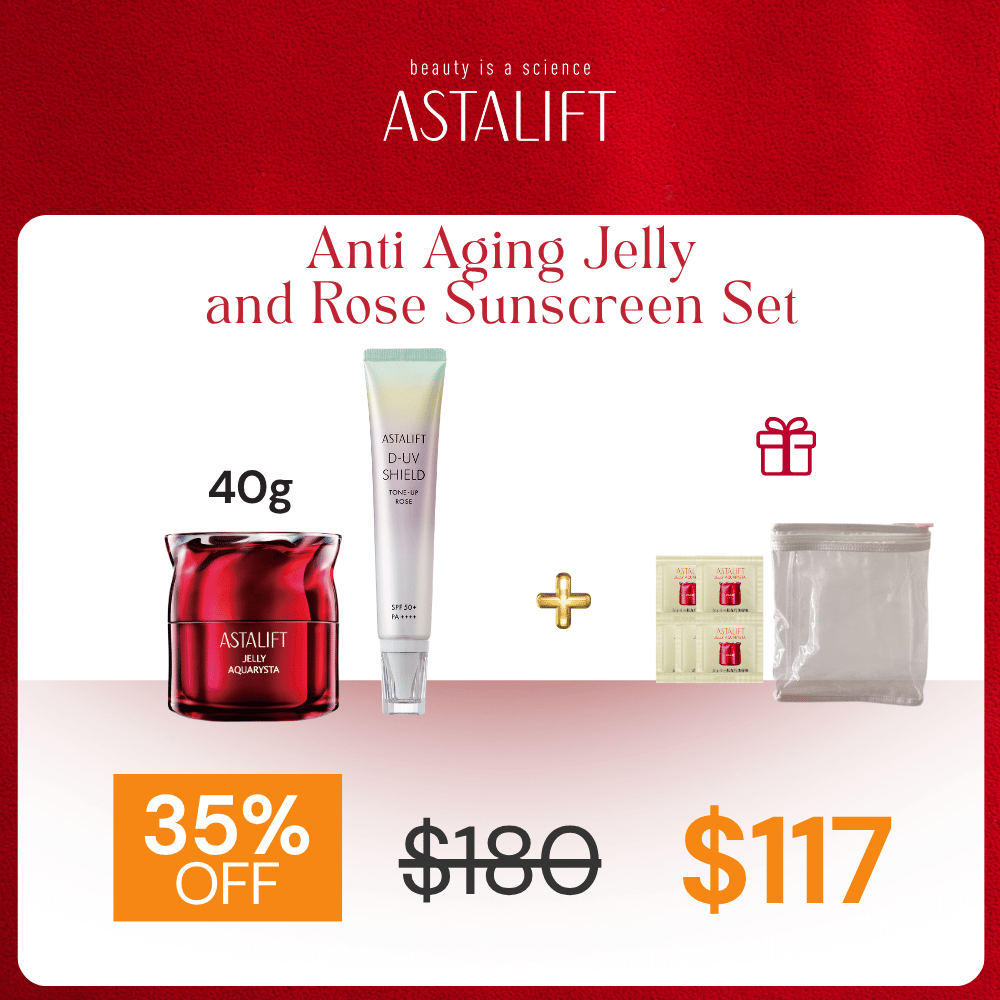 [F1 Women Exclusive] Red Jelly Aquarysta and D-UV Rose Sunscreen Set